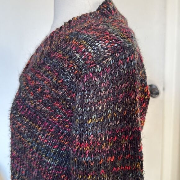 White Stag Marled‎ Knit V-Neck Sweater Sz Small Multicolor Acrylic Warm Pullover - Picture 4 of 7